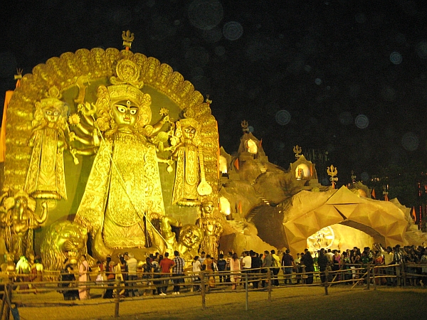 Durga Pratima at FD Park Salt Lake