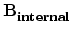 $ \bf {B}_{{internal}}^{}$