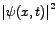 ${\vert\psi(x,t)\vert}^{2}$